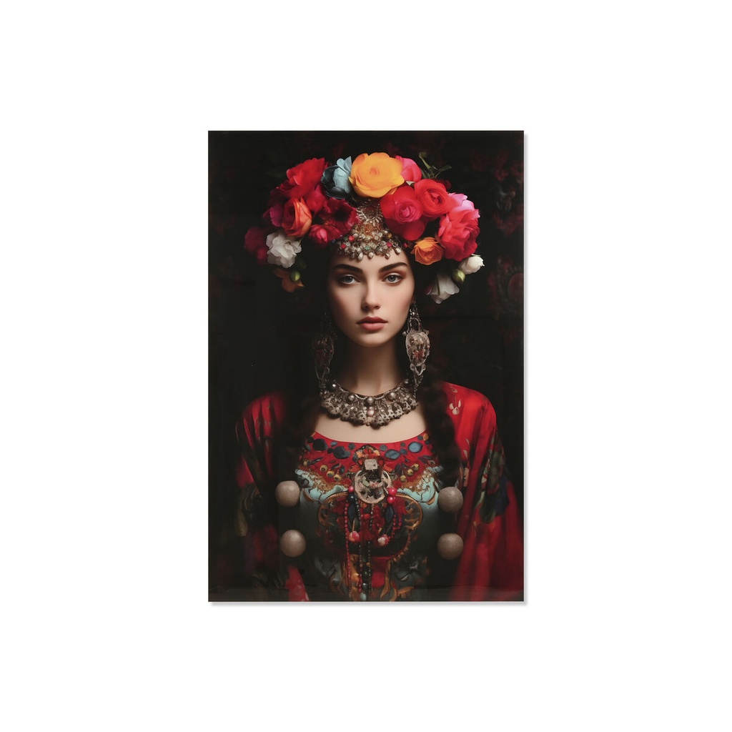 Painting Home ESPRIT Tempered Glass 100 x 4 x 150 cm