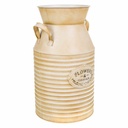 Decorative jug Alexandra House Living White Beige Metal Milk jug 22 x 39 x 25 cm