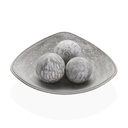 Centro de Mesa Versa Blanco Madera MDF 31,5 x 9 x 31,5 cm