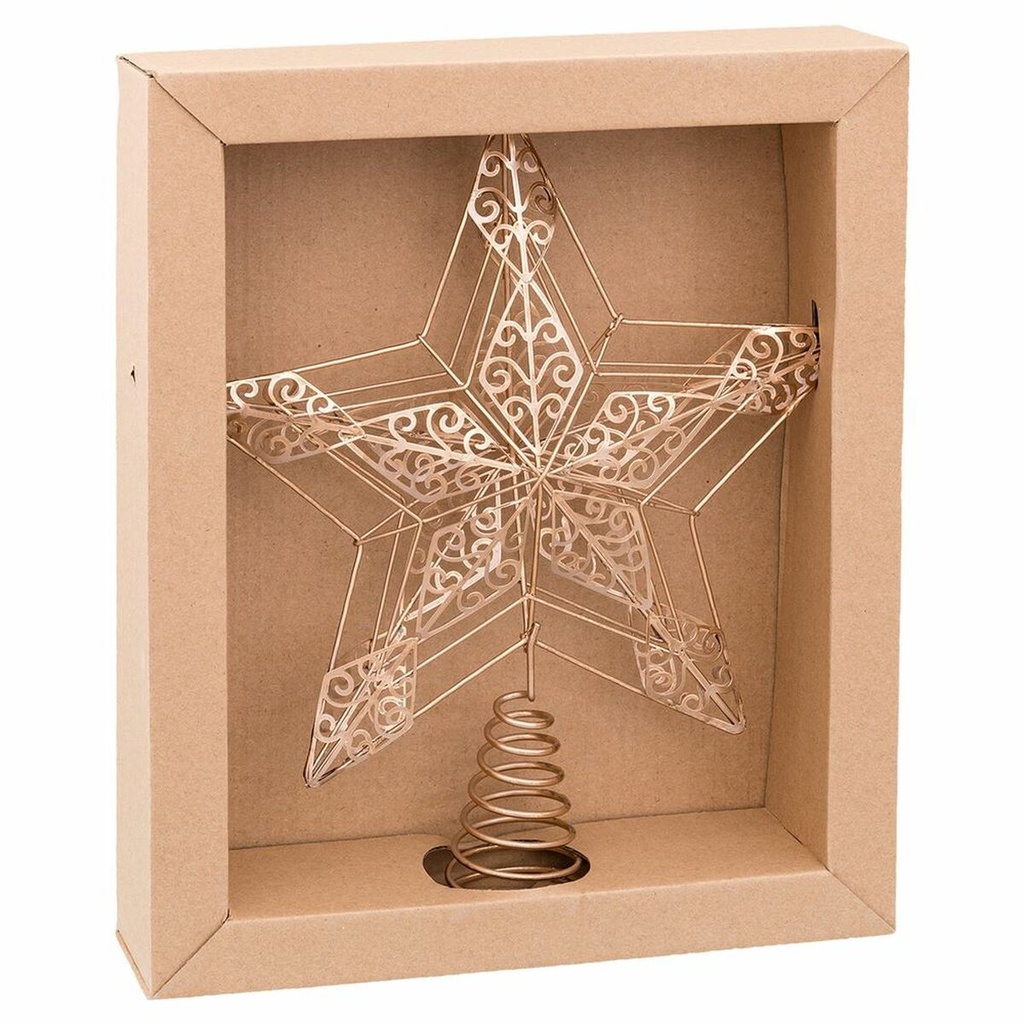 Christmas star Gold Metal 25 x 5,5 x 30 cm