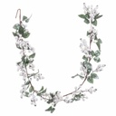 Christmas garland Pearl Foam Fabric 15 x 15 x 130 cm