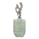 Bottle Green Silver 16 x 10 x 46 cm Decorative