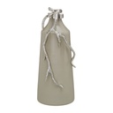 Botella decorativa Beige Plateado 15 x 11 x 37 cm Decorativa