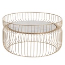 Centre Table White Golden 72 x 72 x 40 cm