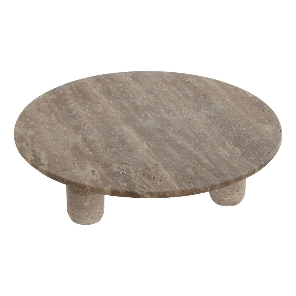 Centerpiece Home ESPRIT Brown Marble 30 x 30 x 8 cm