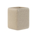 Vaso Home ESPRIT Crema Resina 8 x 8 x 10 cm