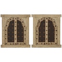 Wall Decoration Home ESPRIT Beige Natural Window 45 X 5 X 51 cm