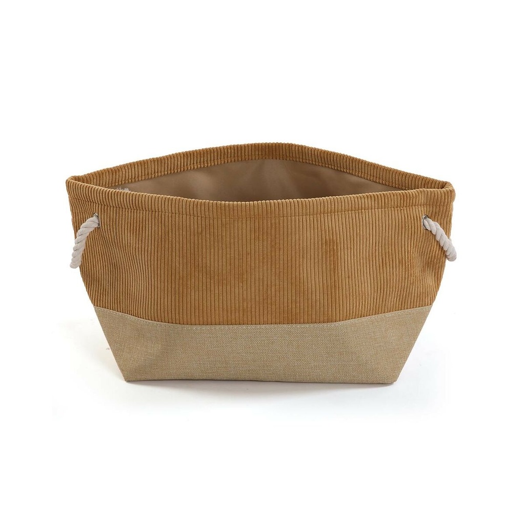 Multi-purpose basket Versa Corduroy 27 x 26 x 27 cm