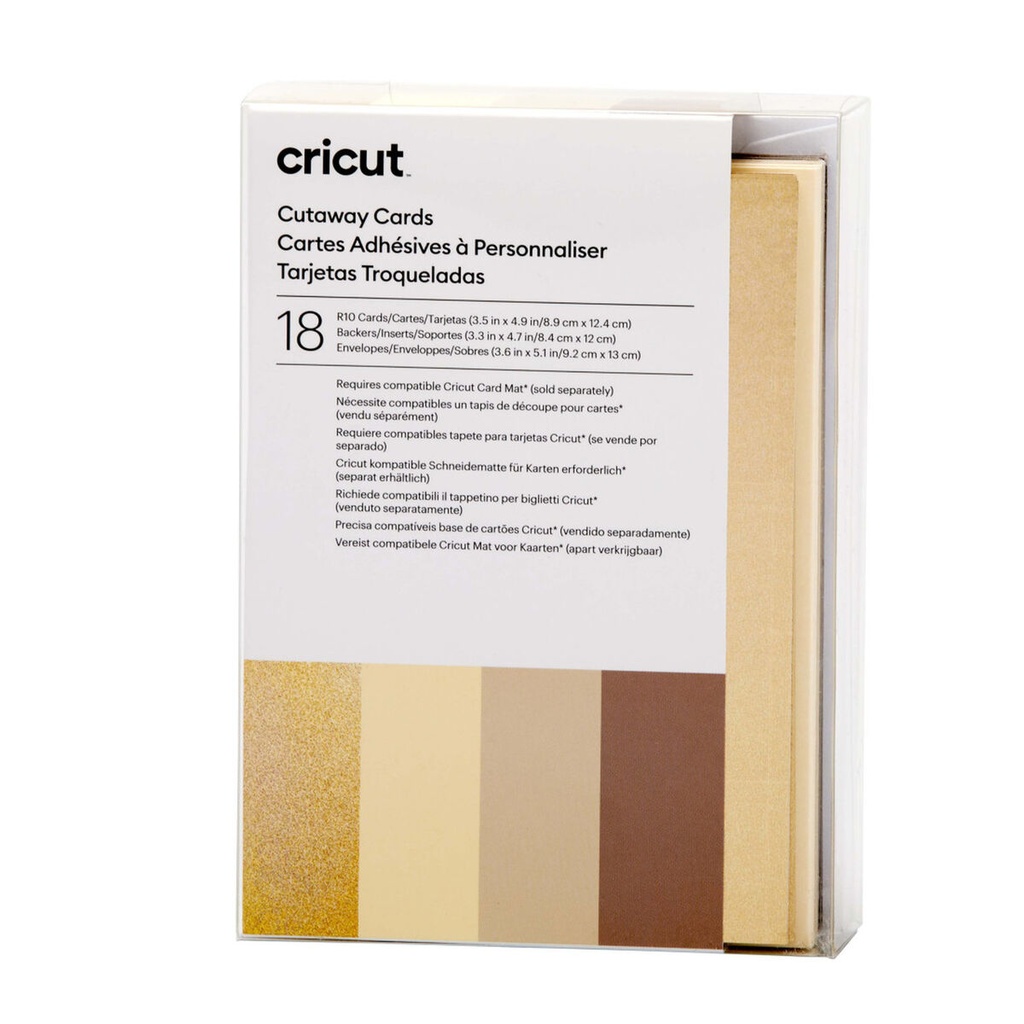 Insertion Cards for Cutting Plotter Cricut Neutrals R10 (36 Units) (18 Units)
