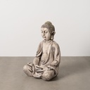 Figura Decorativa Beige Gris Buda 54 x 45 x 80 cm