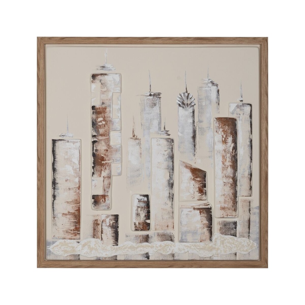 Painting MDF Wood 93 x 3 x 93 cm