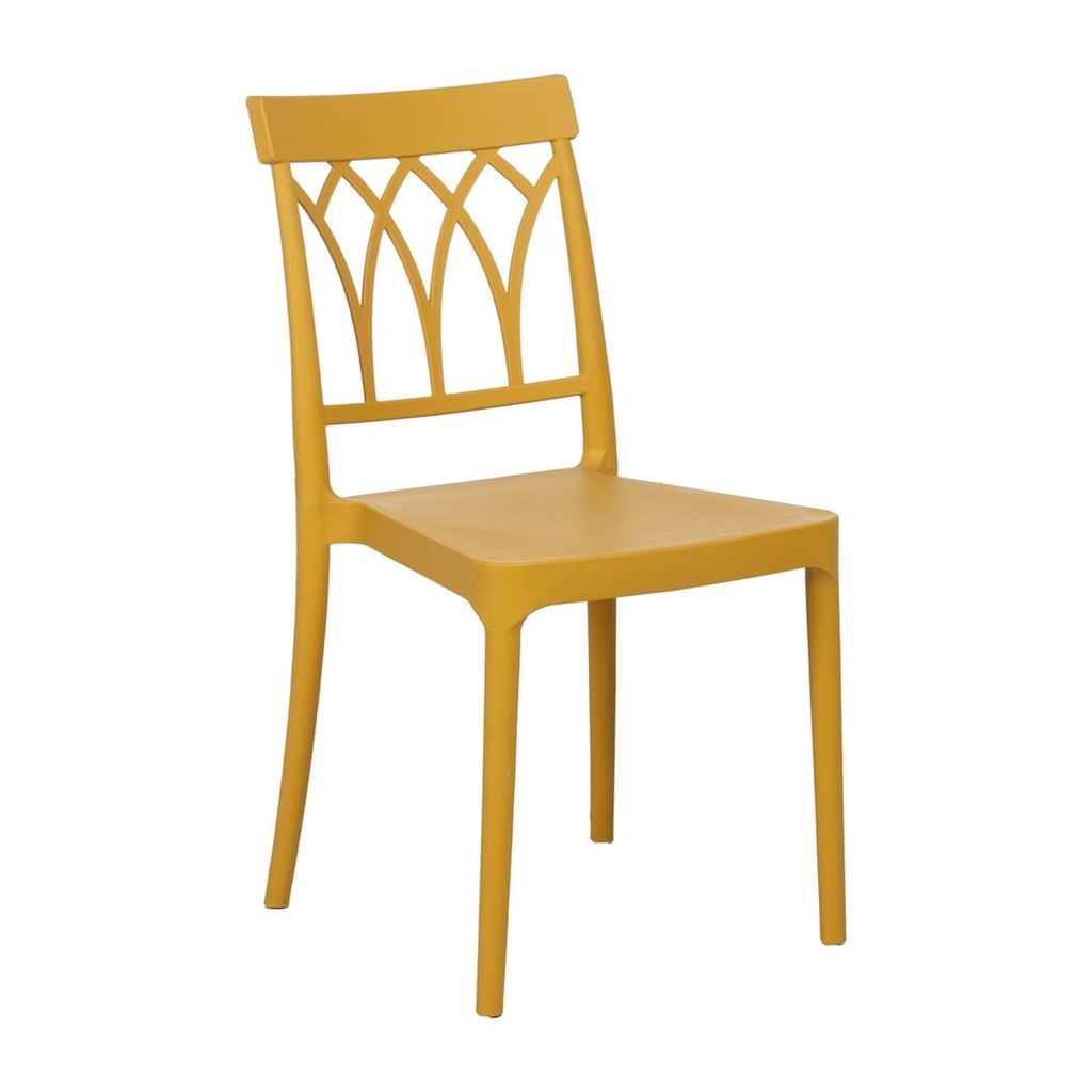 Silla de Comedor Amarillo Polipropileno 42 x 54 x 83 cm