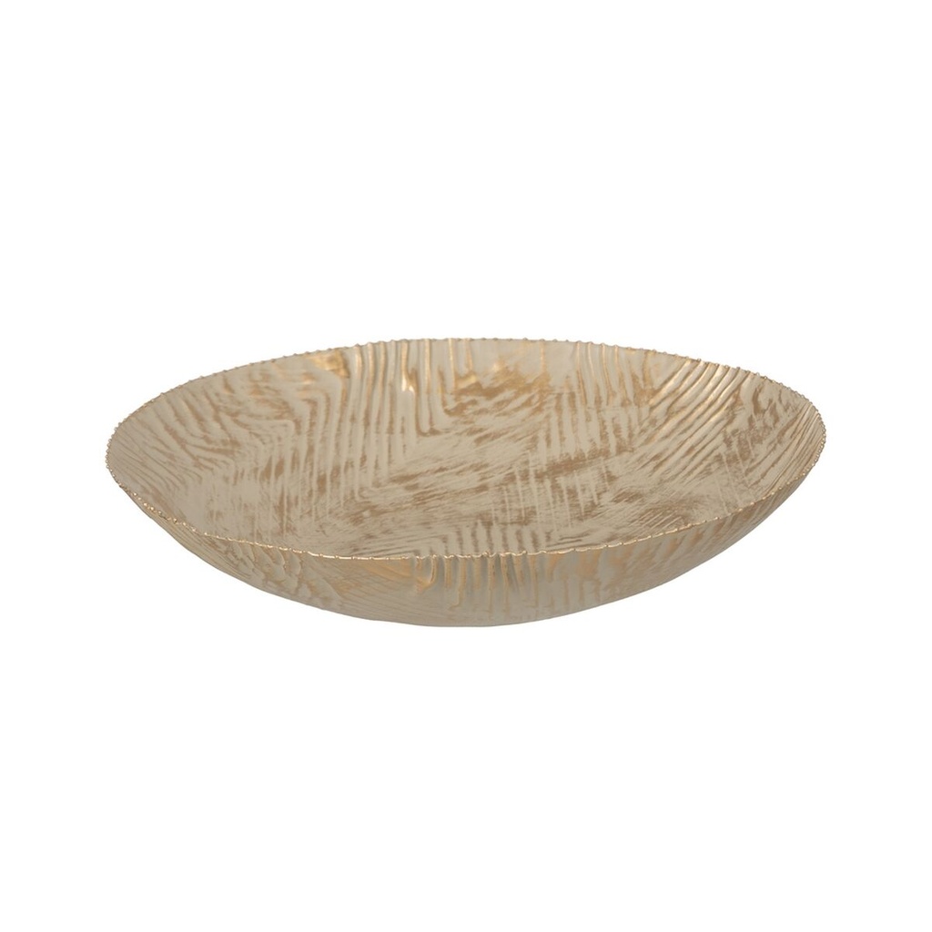 Centerpiece Beige Golden Iron 37 x 37 x 8 cm