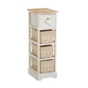 Cajonera SWEET HEART Crema Natural 26 x 32 x 81 cm