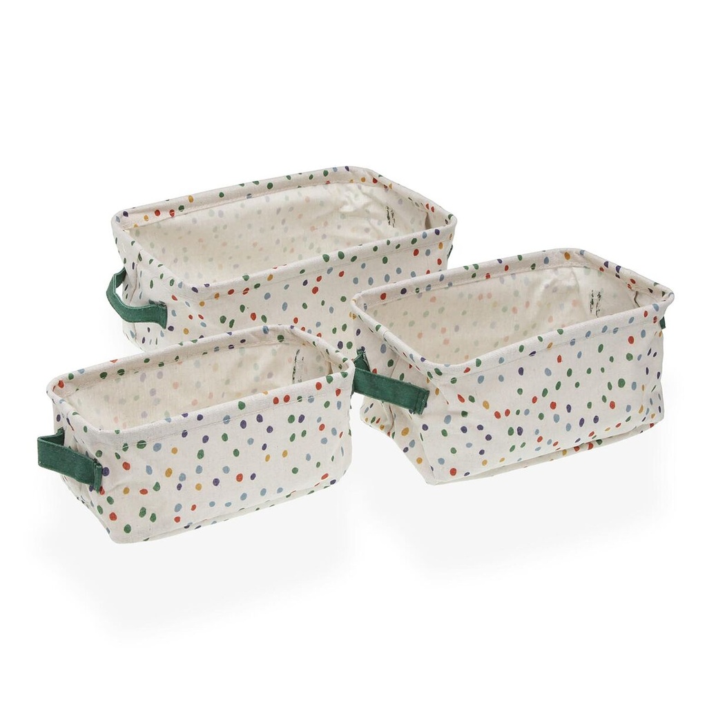 Juego de Cestas Versa Dotty 18 x 14 x 28 cm
