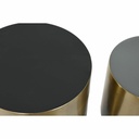 Set of 2 tables Home ESPRIT matte black