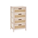 Cajonera Rattan Natural 40 x 73 x 29 cm 4 cajones
