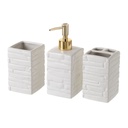Bath Set White Ceramic 20,5 x 8 x 19,5 cm