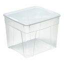 Cubo contenedor Mondex space box 4 h 34,5l Transparente Polipropileno 34,5 L 42 x 35 x 33 cm