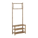 Coat rack Natural Bamboo 70 x 32 x 175 cm