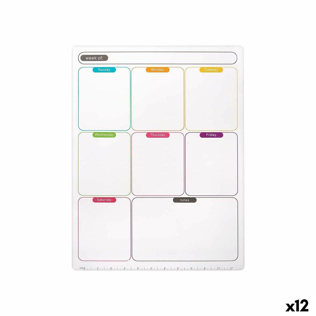 Magnets Pincello 424 White 33,5 x 48 x 0,5 cm Fridge A3 (12 Units)