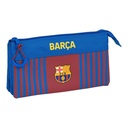 Portatodo Triple F.C. Barcelona M744 22 x 12 x 3 cm Granate Azul marino