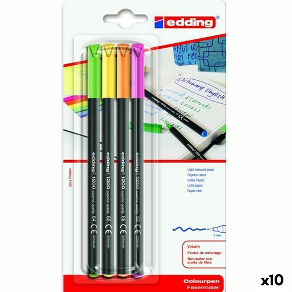 Felt-tip pens Edding (10 Units)