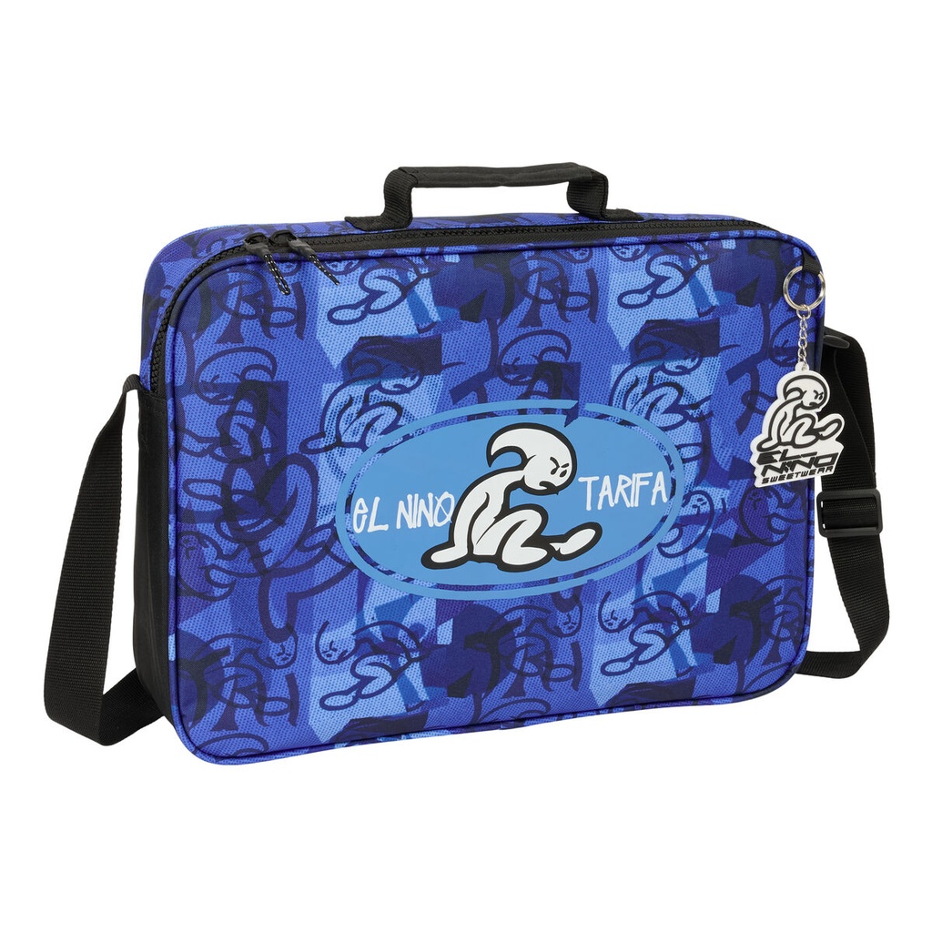 School Satchel El Niño Roller Blue Black 38 x 28 x 6 cm