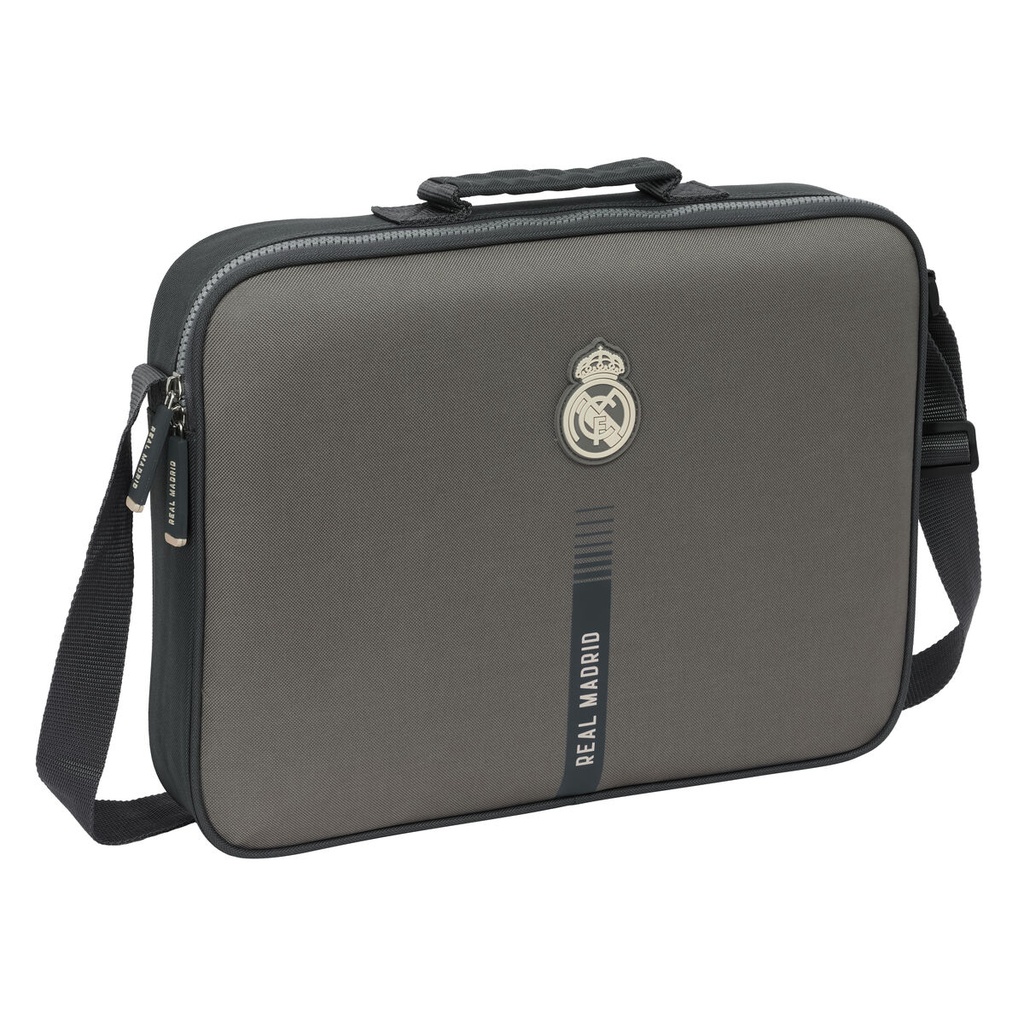 School Satchel Real Madrid C.F. Grey 38 x 28 x 6 cm