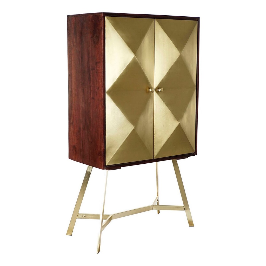 Sideboard DKD Home Decor Golden Dark brown Acacia Mango wood 84 x 43 x 156,5 cm