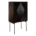 Aparador DKD Home Decor Negro Marrón oscuro Metal Madera de mango 84 x 43 x 153,5 cm