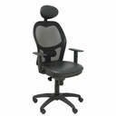 Office Chair with Headrest Jorquera similpiel Piqueras y Crespo SNSPNEC Black
