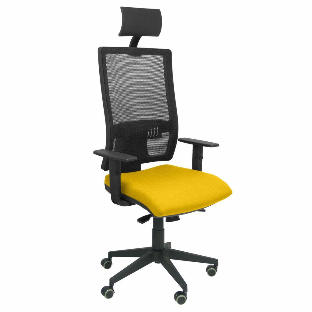 Office Chair with Headrest Horna bali Piqueras y Crespo BALI100 Yellow