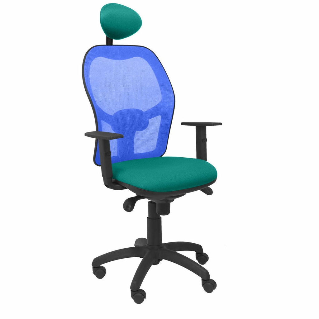 Office Chair with Headrest Jorquera  Piqueras y Crespo BALI39C Turquoise