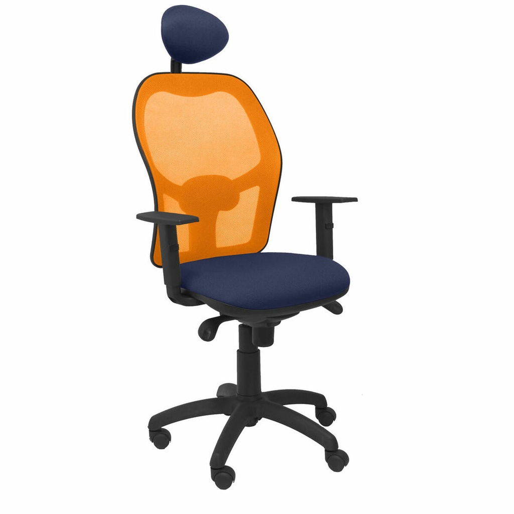 Office Chair with Headrest Jorquera Piqueras y Crespo ALI200C Blue Navy Blue