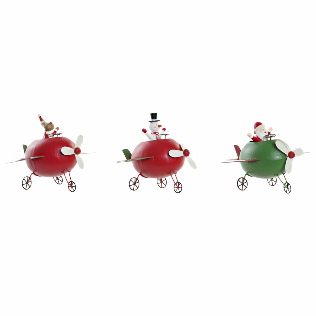 Christmas bauble DKD Home Decor Metal Reindeer (19 x 14 x 13 cm) (3 pcs)