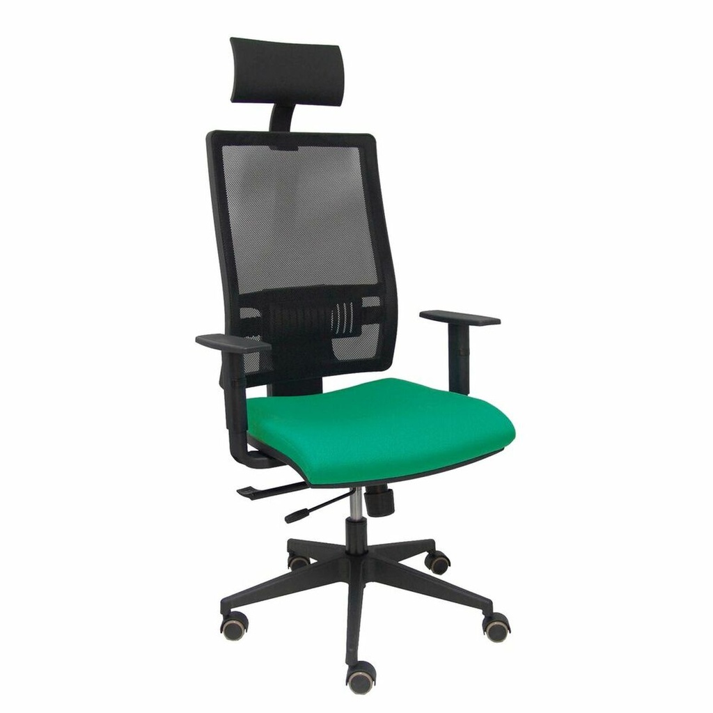 Silla de Oficina con Cabecero Piqueras y Crespo B10CRPC Verde Esmeralda