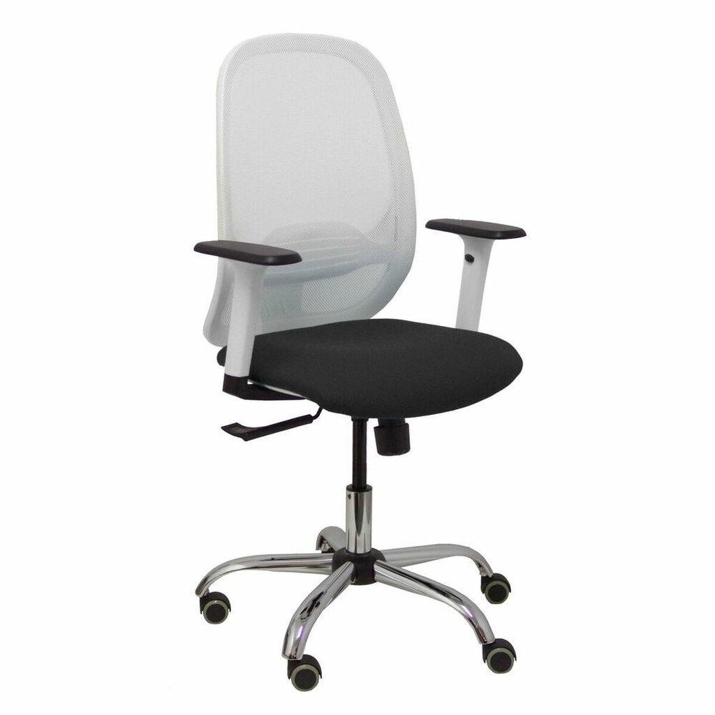 Silla de Oficina Piqueras y Crespo 354CRRP Blanco Negro Con reposabrazos