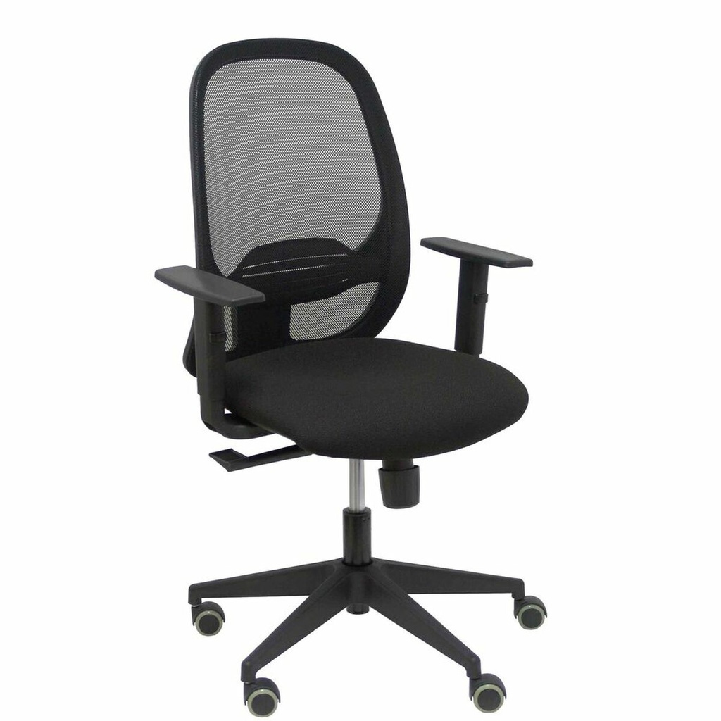 Silla de Oficina Piqueras y Crespo 0B10CRP Negro Con reposabrazos