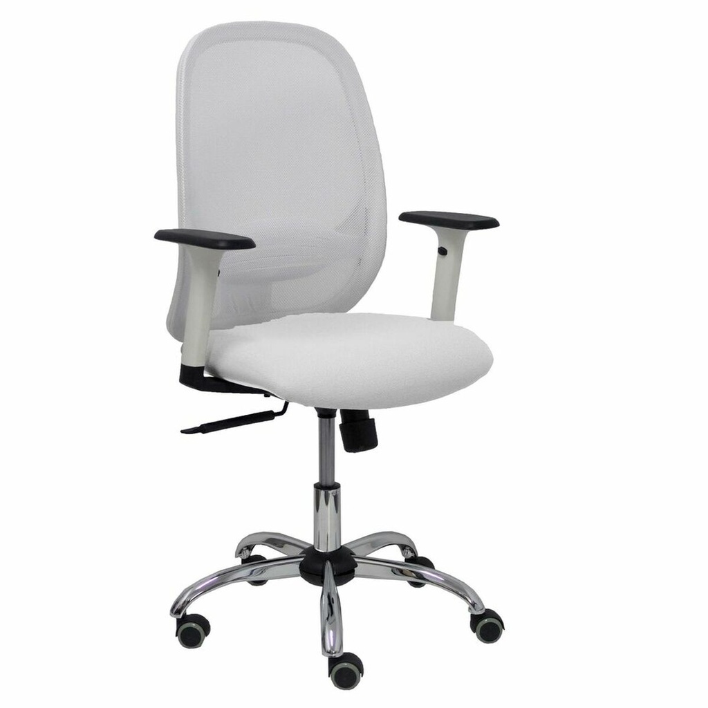 Silla de Oficina Piqueras y Crespo 354CRRP Blanco Con reposabrazos