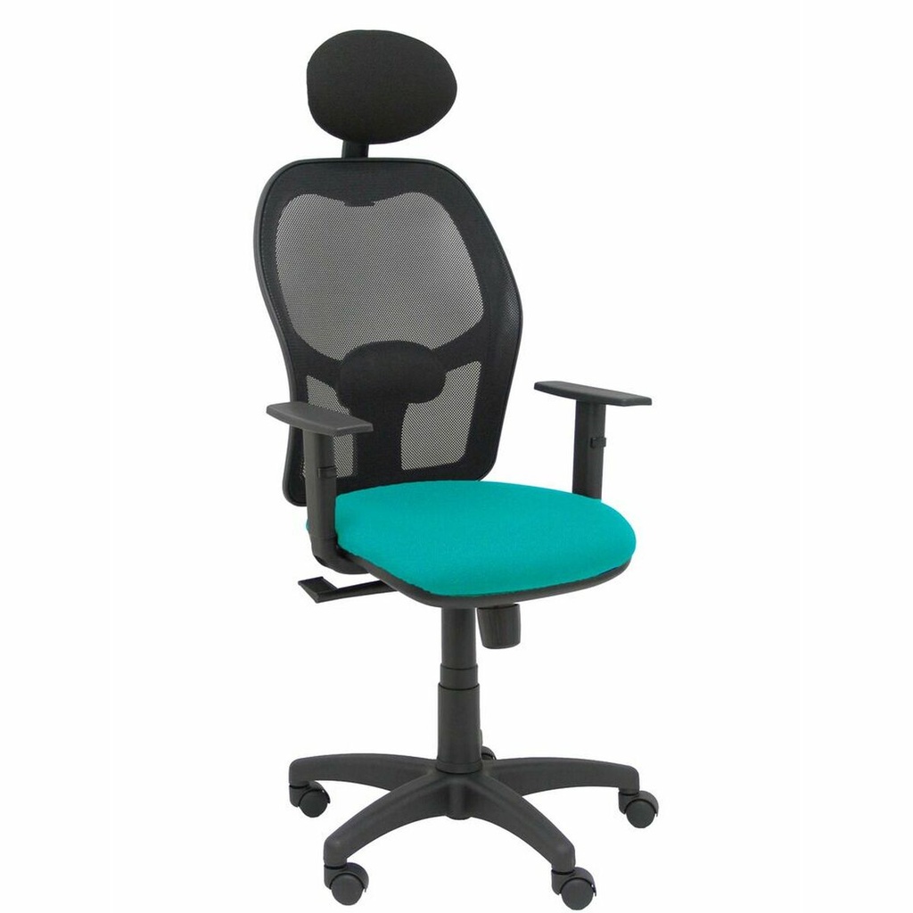 Silla de Oficina con Cabecero Piqueras y Crespo B10CRNC Turquesa Verde Turquesa