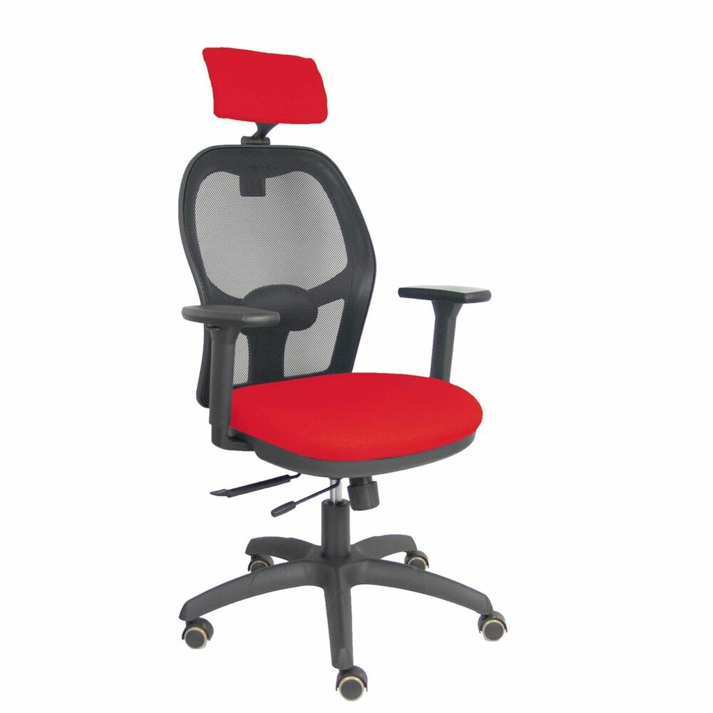 Silla de Oficina con Cabecero Piqueras y Crespo B3DRPCR Rojo