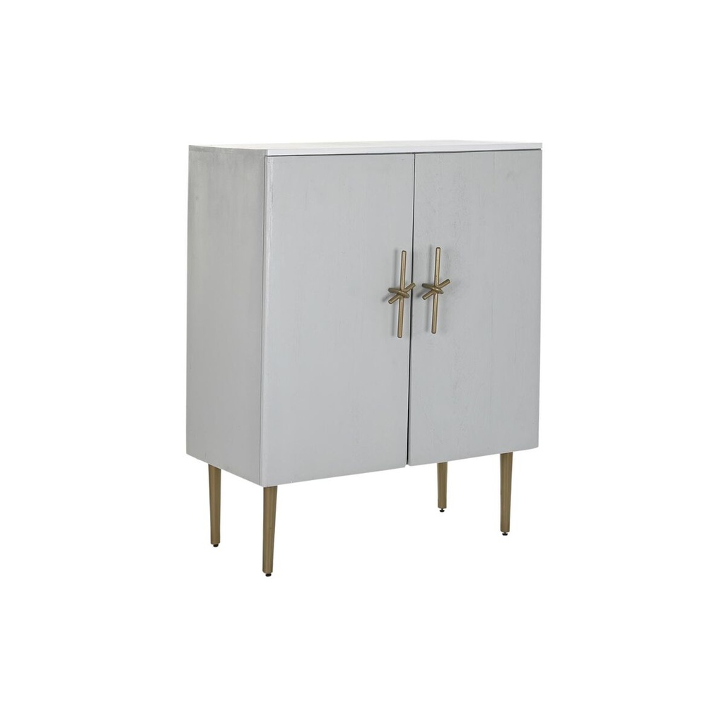 Cupboard DKD Home Decor White Golden Iron Mango wood 85 x 45 x 110 cm BAR