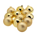 Bolas de Navidad Decoris Dorado Plástico 12 Unidades