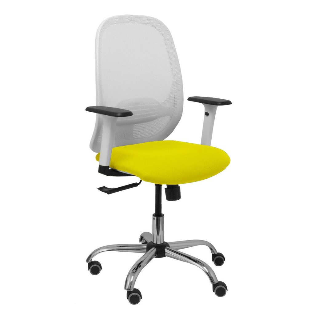Silla de Oficina Piqueras y Crespo 354CRRP Amarillo Blanco