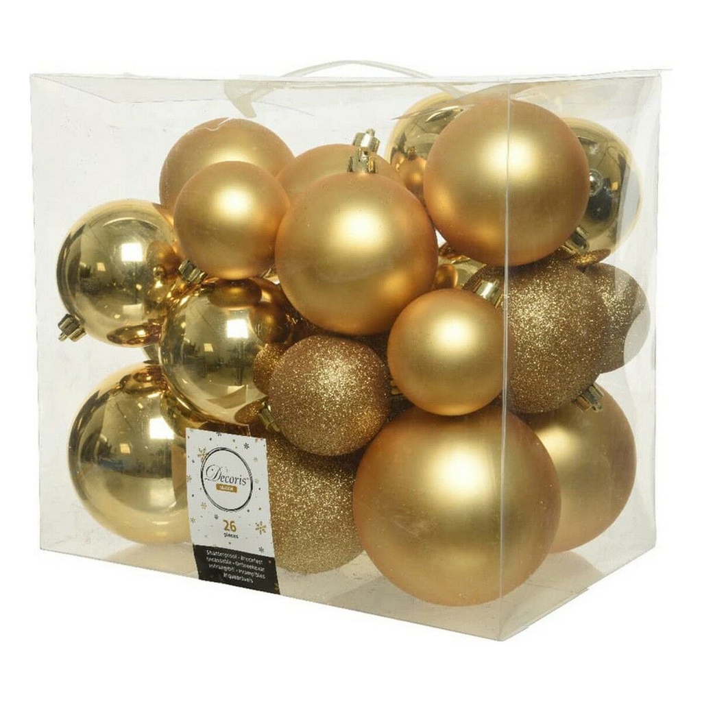 Bolas de Navidad Decoris Dorado
