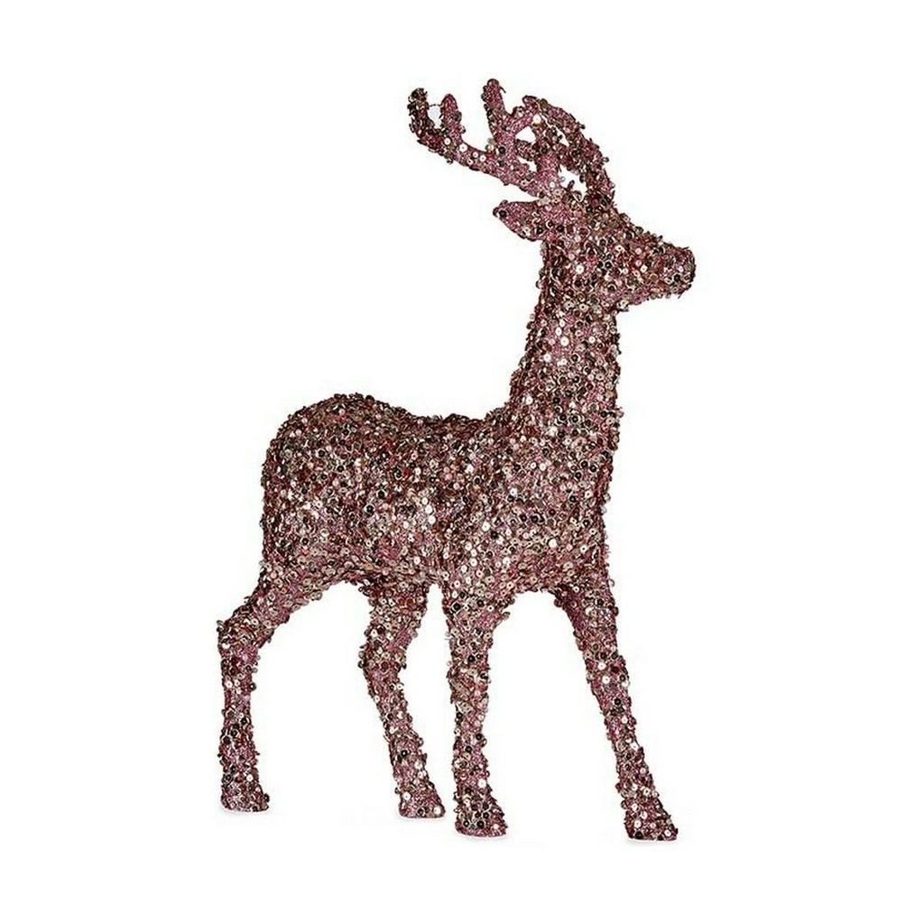 Christmas Reindeer Krist+ R201-068Z-2 Pink Golden Reindeer 15 x 45 x 30 cm