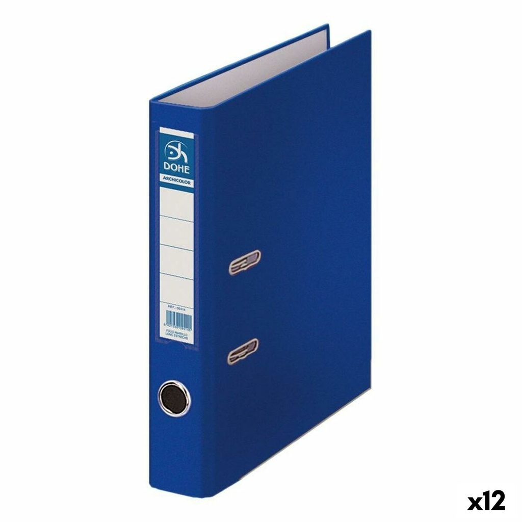 Archivador de Palanca DOHE A4 Azul 28,5 x 32 x 45 cm (12 Unidades)
