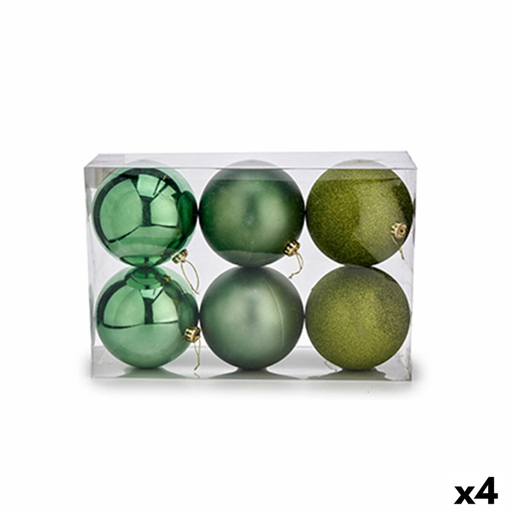 Set of Christmas balls Krist+ 00743 Green (4 Units)