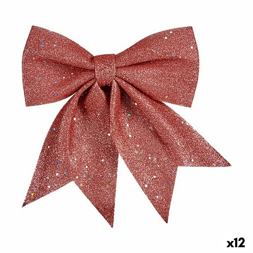 Christmas bauble Krist+ K19121444-7 Pink polystyrene Plastic Lasso 20,5 x 3 x 25,5 cm (12 Units)
